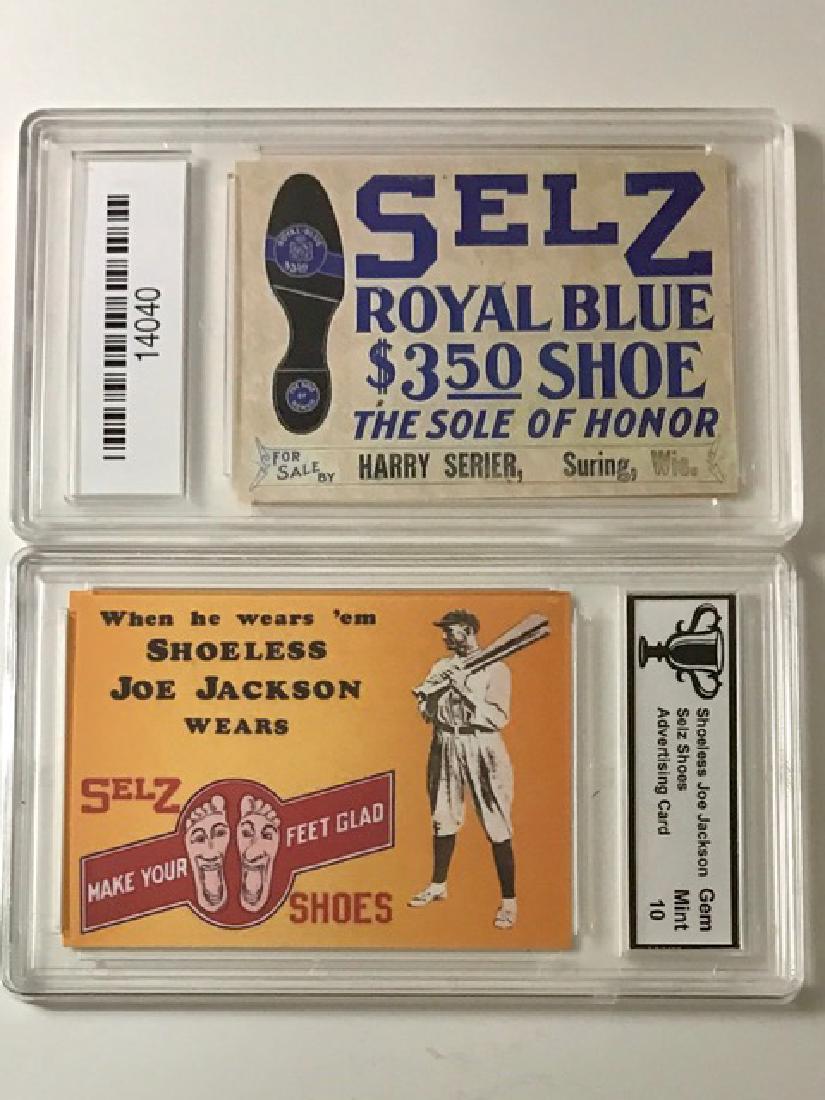 Gem Mint 10 Shoeless JOE JACKSON Baseball Card: “SELZ SHOES” – Great Card