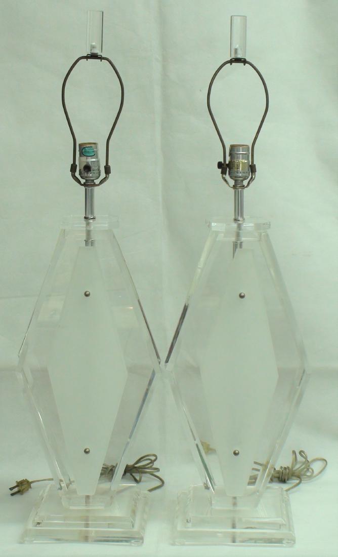 VINTAGE ART DECO LUCITE TABLE LAMPS (1 of 3)