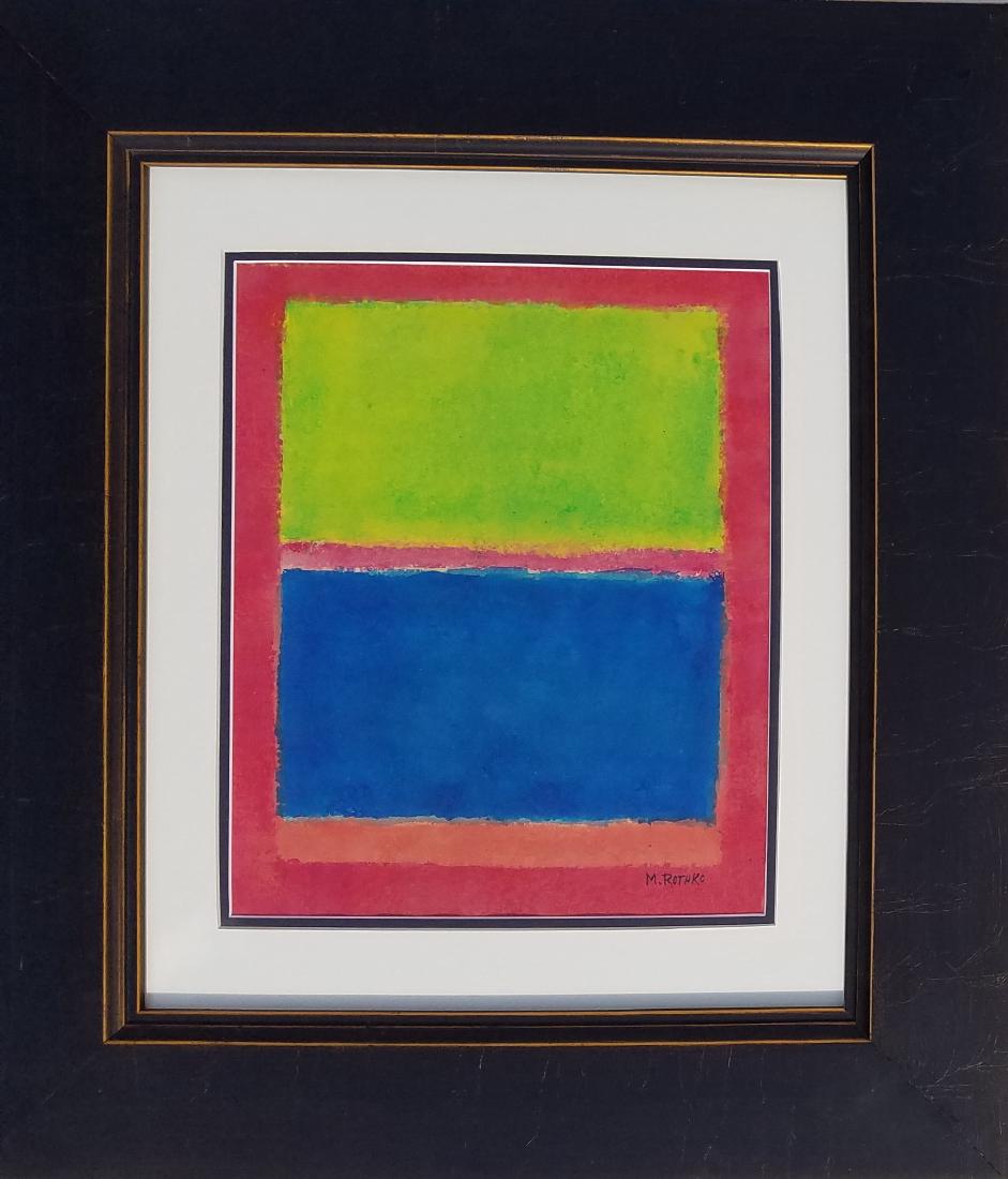 signed M Rothko mixed media on paper (1 of 2)