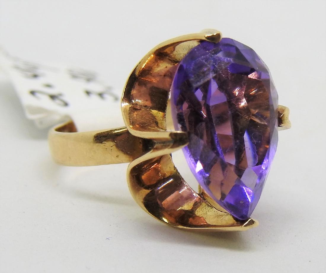 vintage 14k gold amethyst ring (1 of 1)