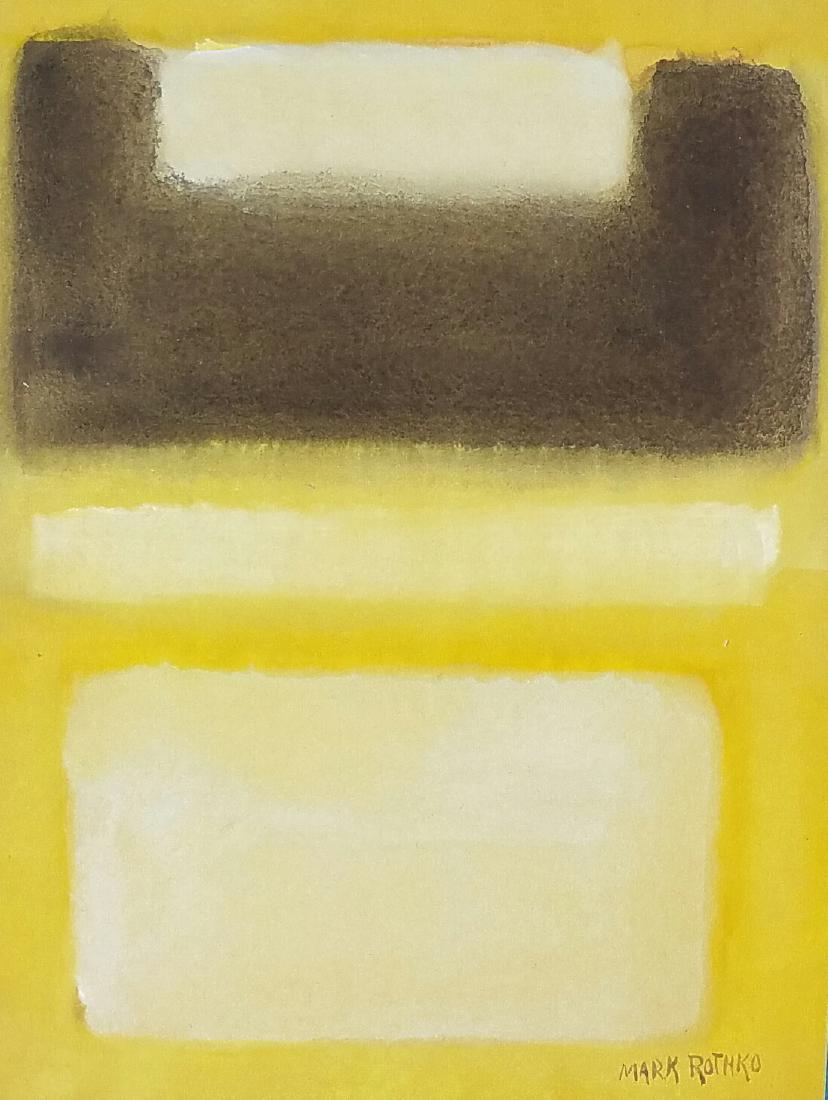 Mixed Media On Paper Signed Mark Rothko (1 of 1)