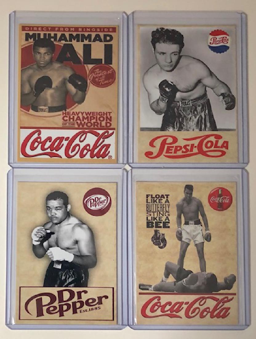 Muhammad Ali, Jake LaMotta & Joe Louis Advertising: Lot of 4 – Coke, Pepsi & Dr. Pepper