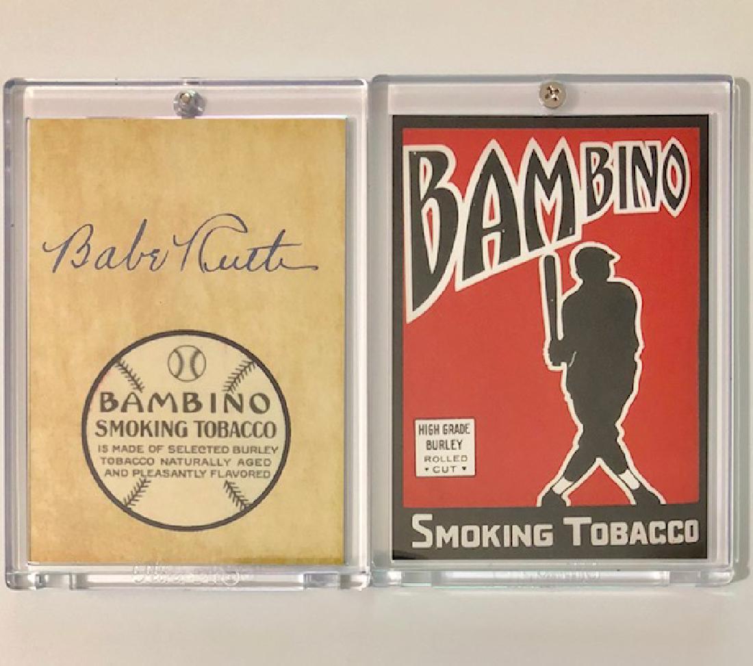 BABE RUTH “Bambino Smoking Tobacco” Advertising: GREAT CARD