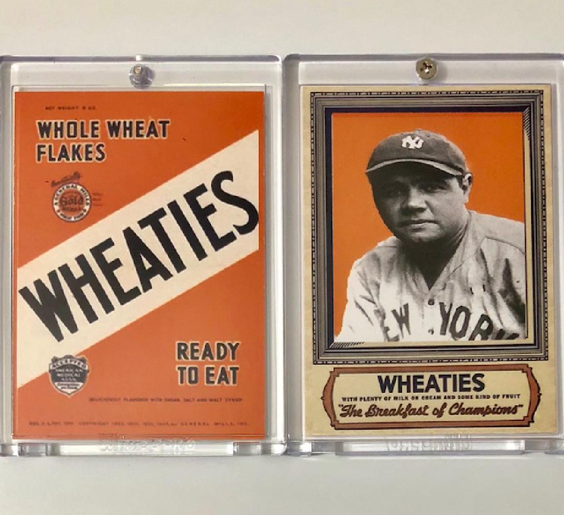 BABE RUTH “Wheaties Cereal” Advertising Baseball Card: GREAT CARD