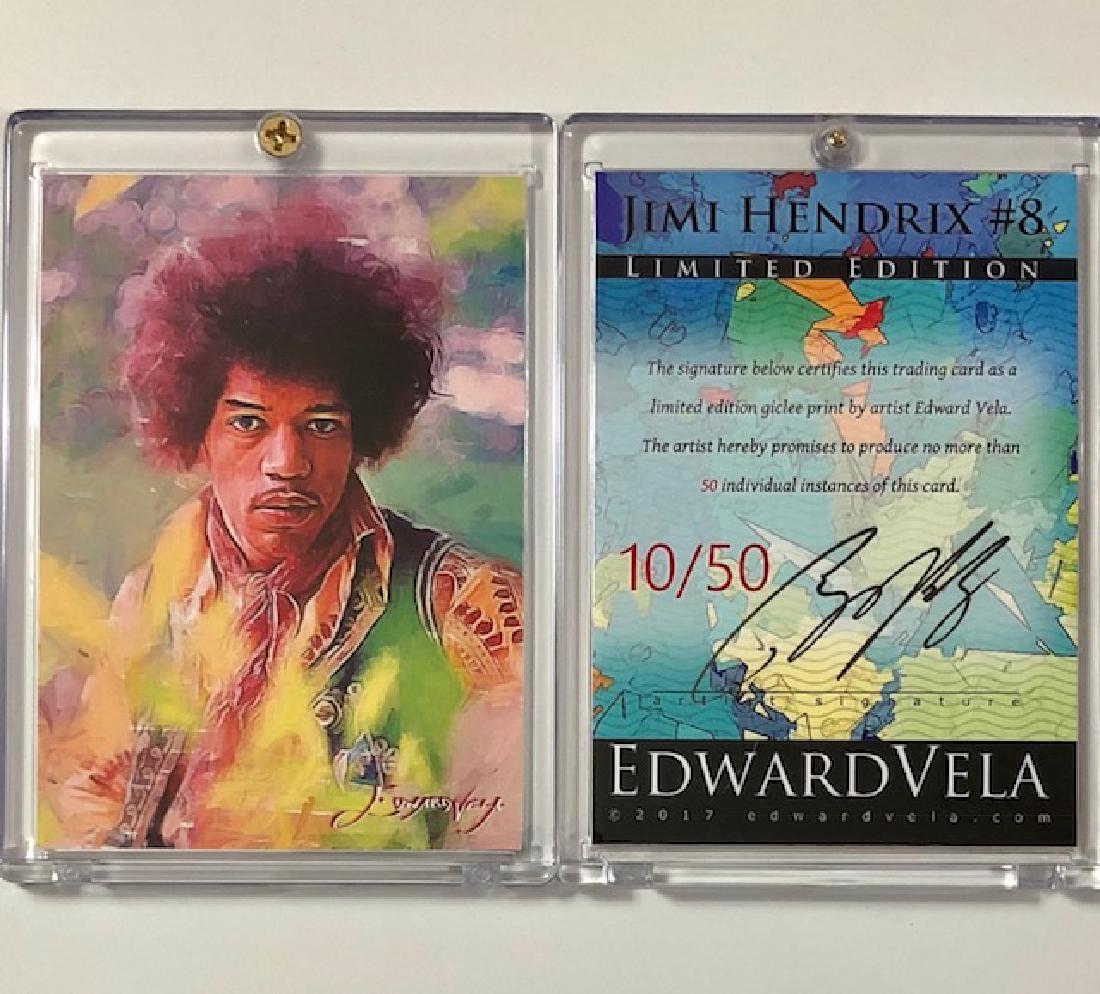 Awesome JIMI HENDRIX Hand Signed by Artist Trading Card: #10 of ONLY 50 Produced