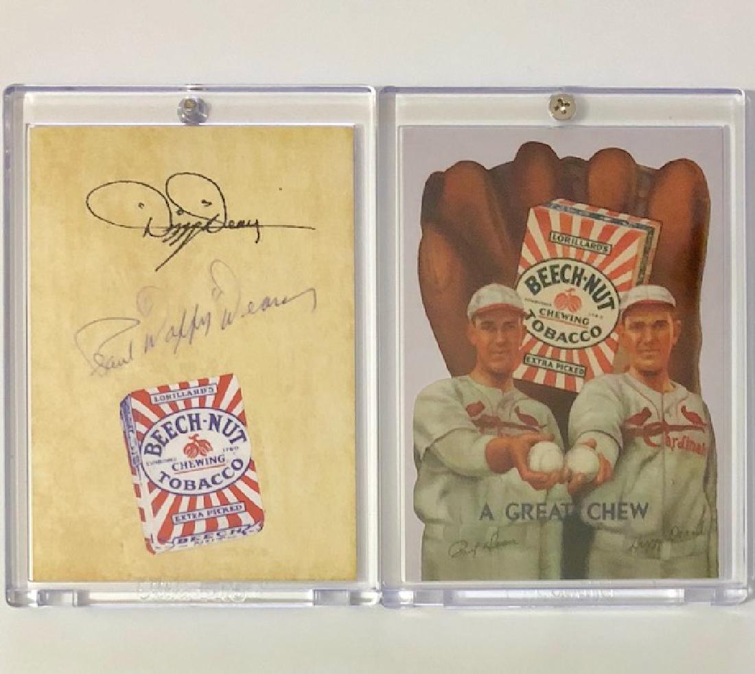 DIZZY DEAN & DAFFY DEAN Advertising Baseball Card: “BEECH NUT TOBACCO”