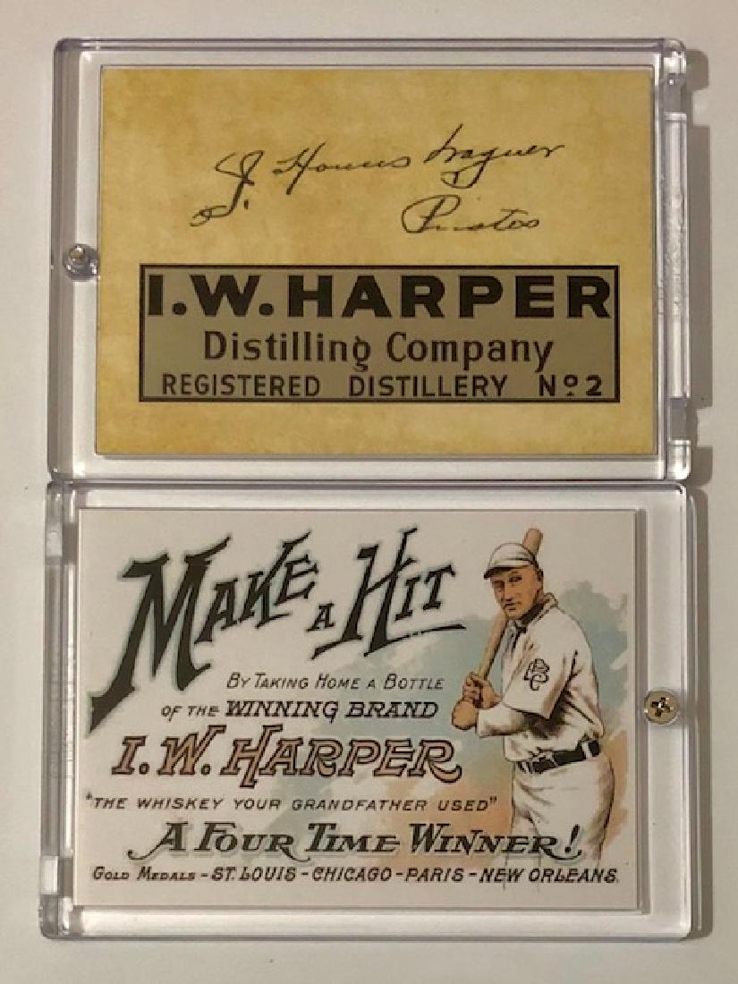 HONUS WAGNER ”Harper Distillery” Advertising Baseball: Great Card