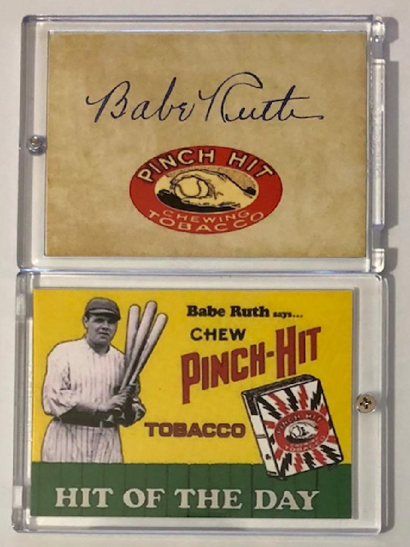 BABE RUTH “Pinch Hit Tobacco” Advertising Baseball Card: Great Card