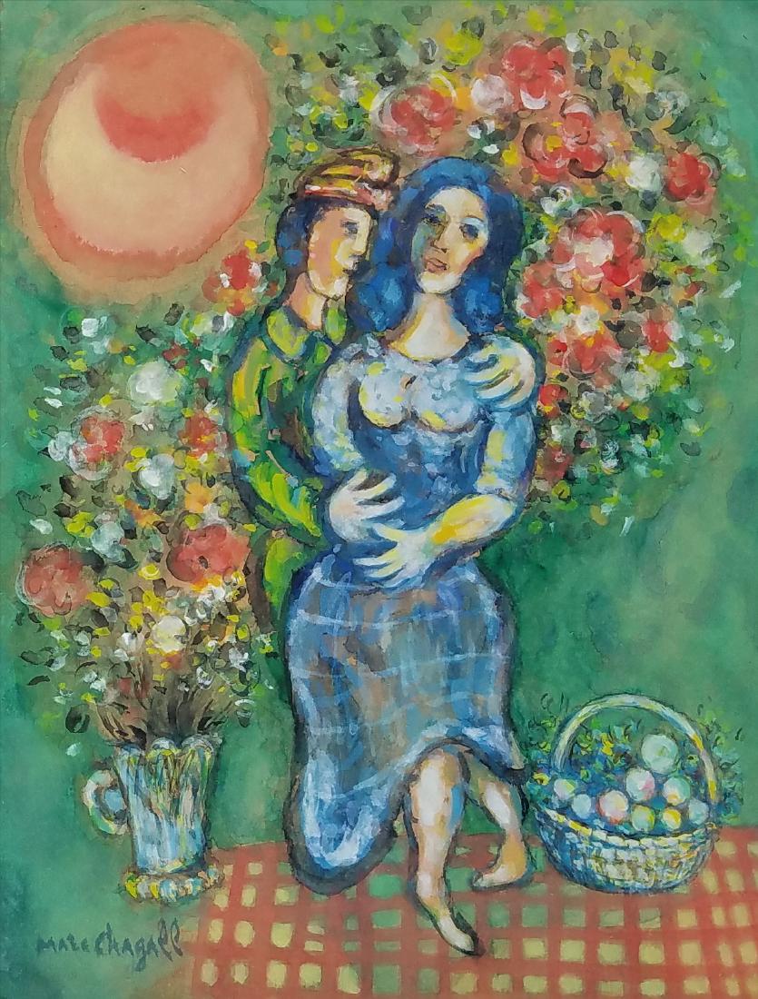 Marc Chagall (ATTRIB.) GOUACHE: GOUACHE ON PAPER 12" X 9"