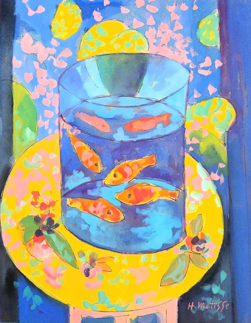 H MATISSE GOUACHE ON PAPER (1 of 1)
