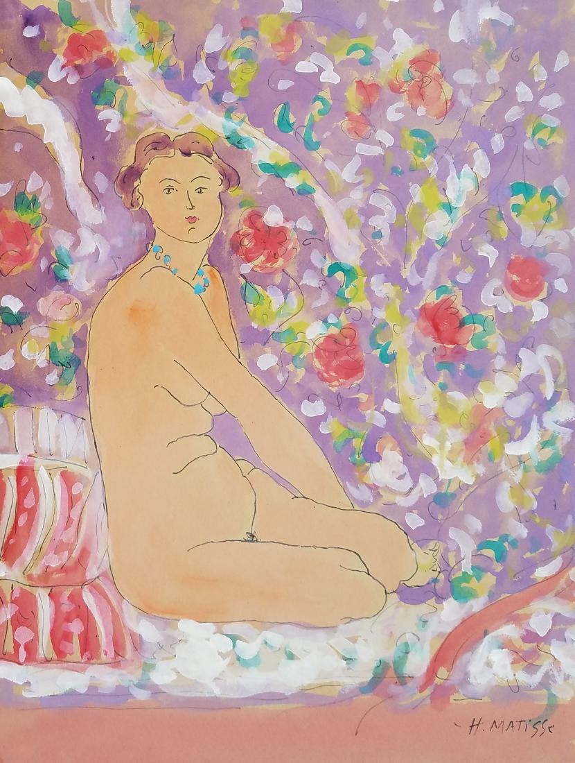 H MATISSE WATERCOLOR ON PAPER (1 of 1)