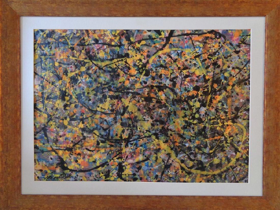 MIXED MEDIA ON PAPER SIGNED JACKSON POLLOCK (1 of 2)