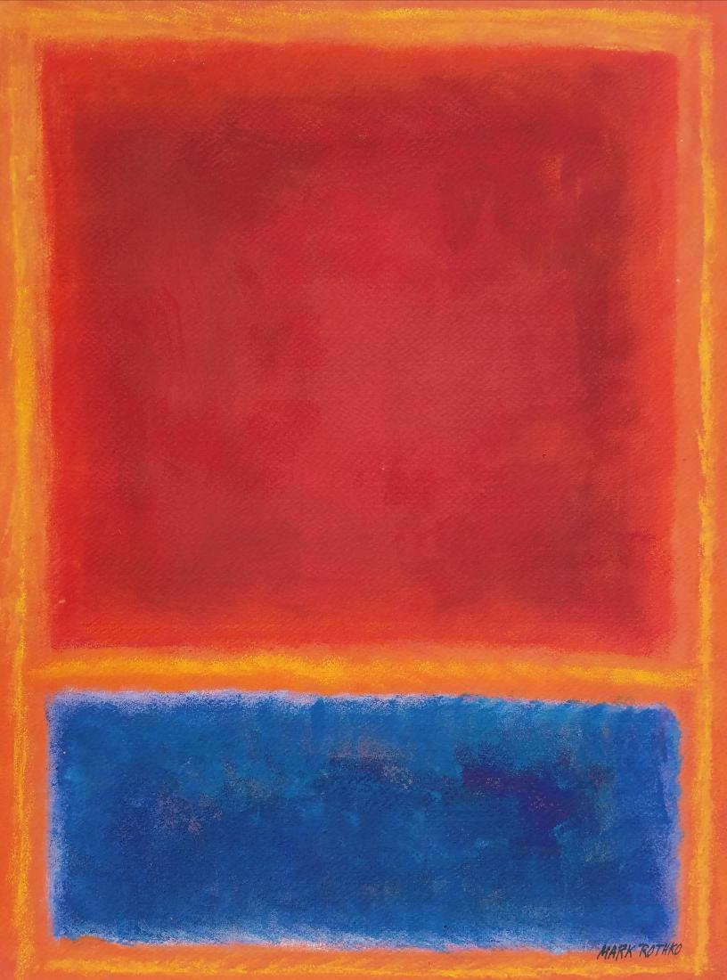 Mixed Media On Paper Signed Mark Rothko (1 of 1)