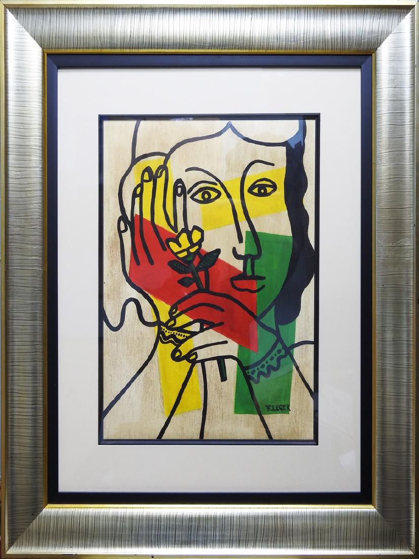 F LEGER MIXED MEDIA ON PAPER (1 of 3)