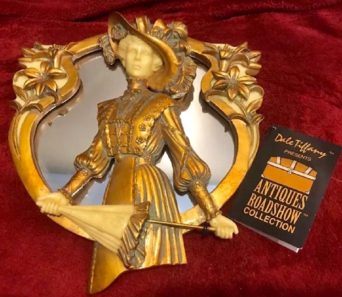 Gorgeous Signed TIFFANY Victorian CAMEO Mirror: Signed Tiffany Antique Roadshow by DALE TIFFANY - Must See all Photos