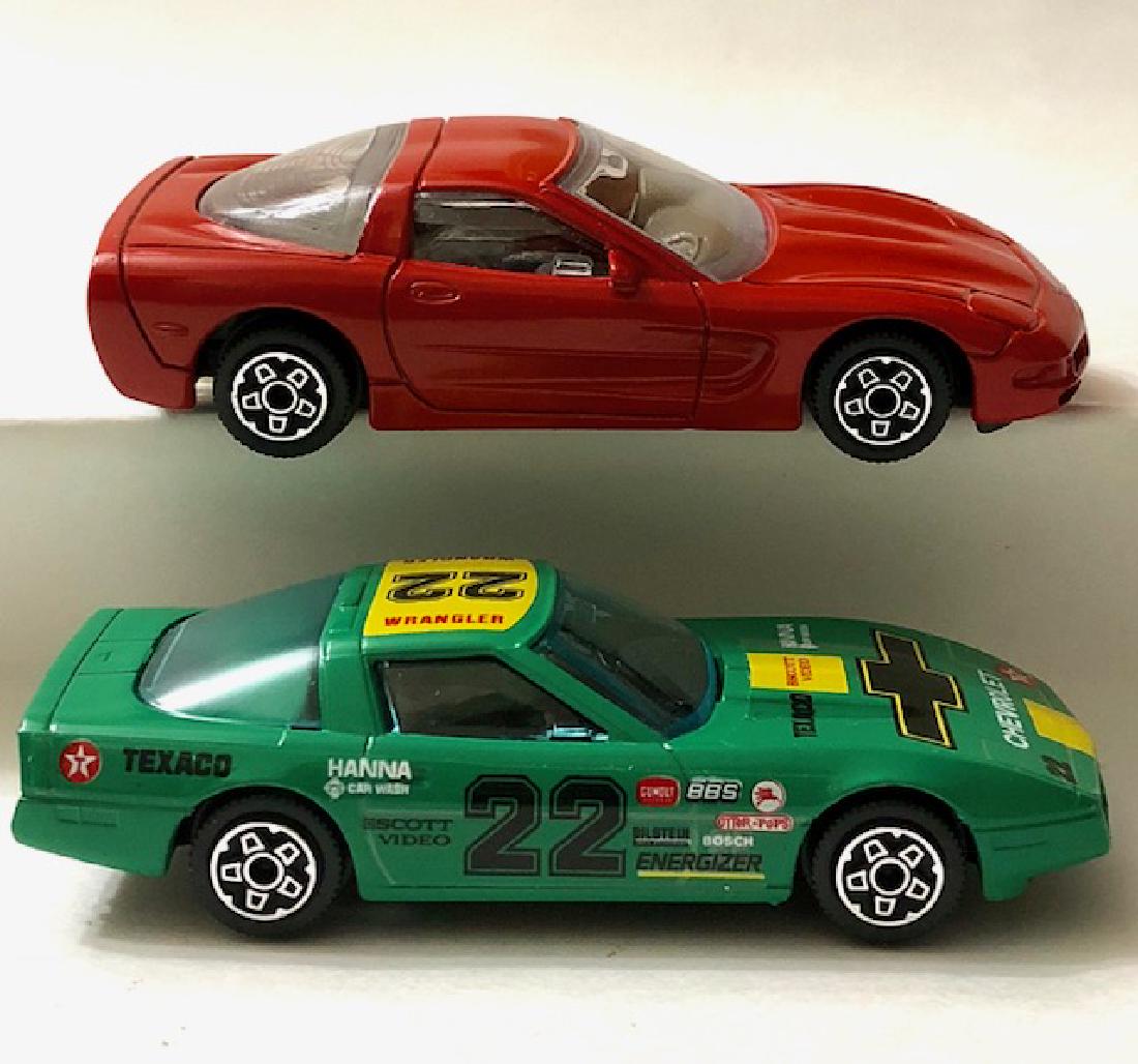 Lot of 2 Vintage CORVETTE Made in Italy BURAGO Die-Cast: Both Cars are Flawless