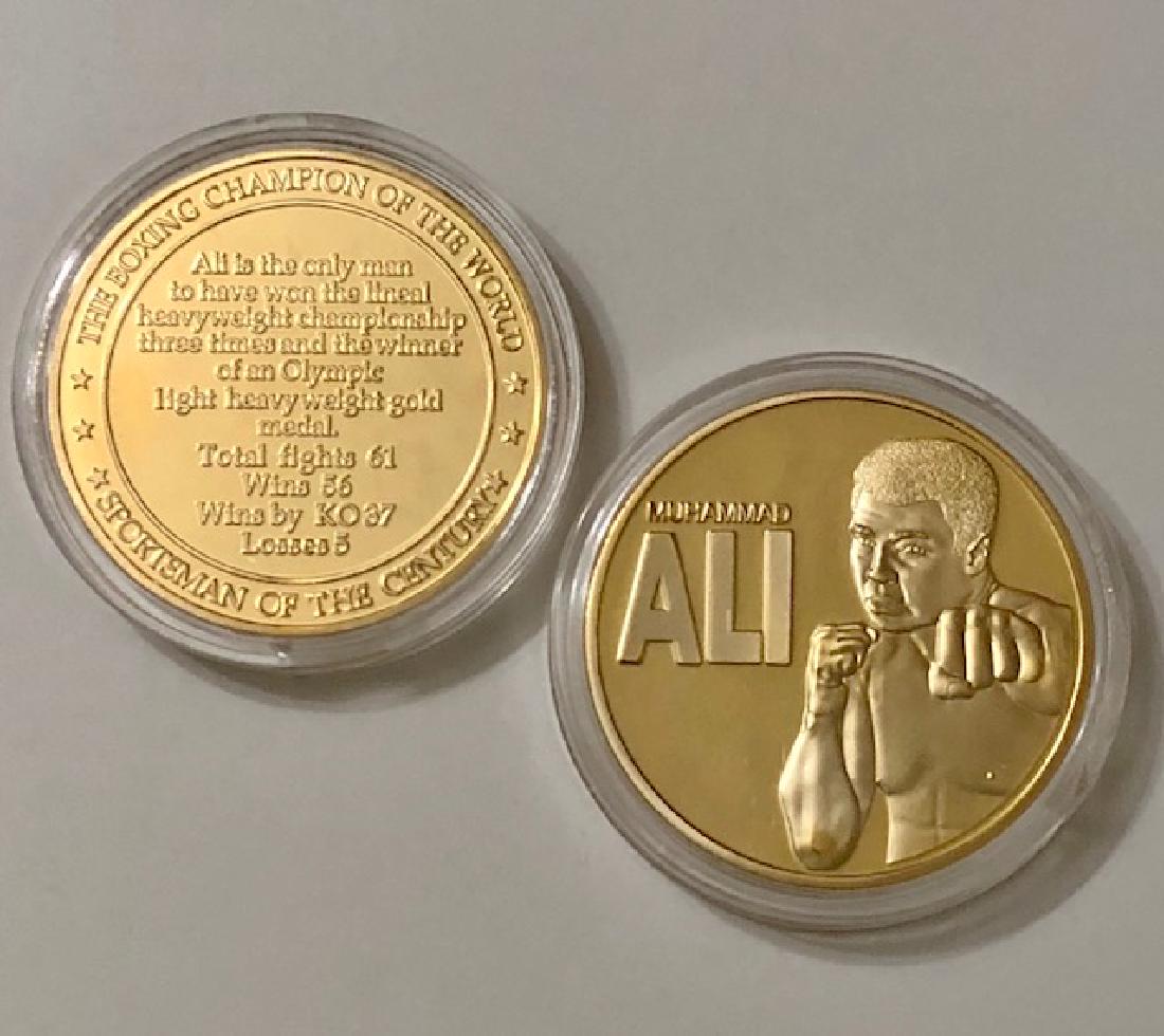 Limited Release Gold Clad MUHAMMAD ALI Tribute Coin: Encapsulated – See all Photos