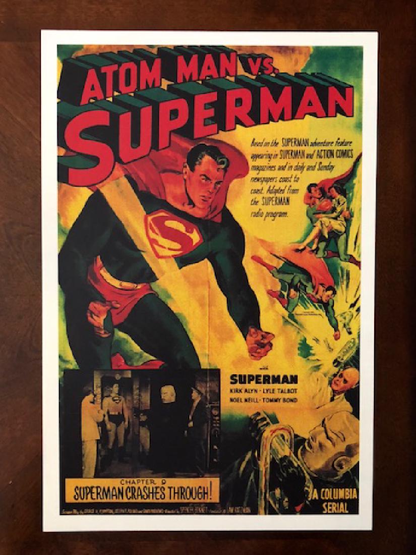 1950 Atom Man vs. Superman “Crashes Through” Movie: Chapter 9 – 12” x 18” – Print Date Unknown