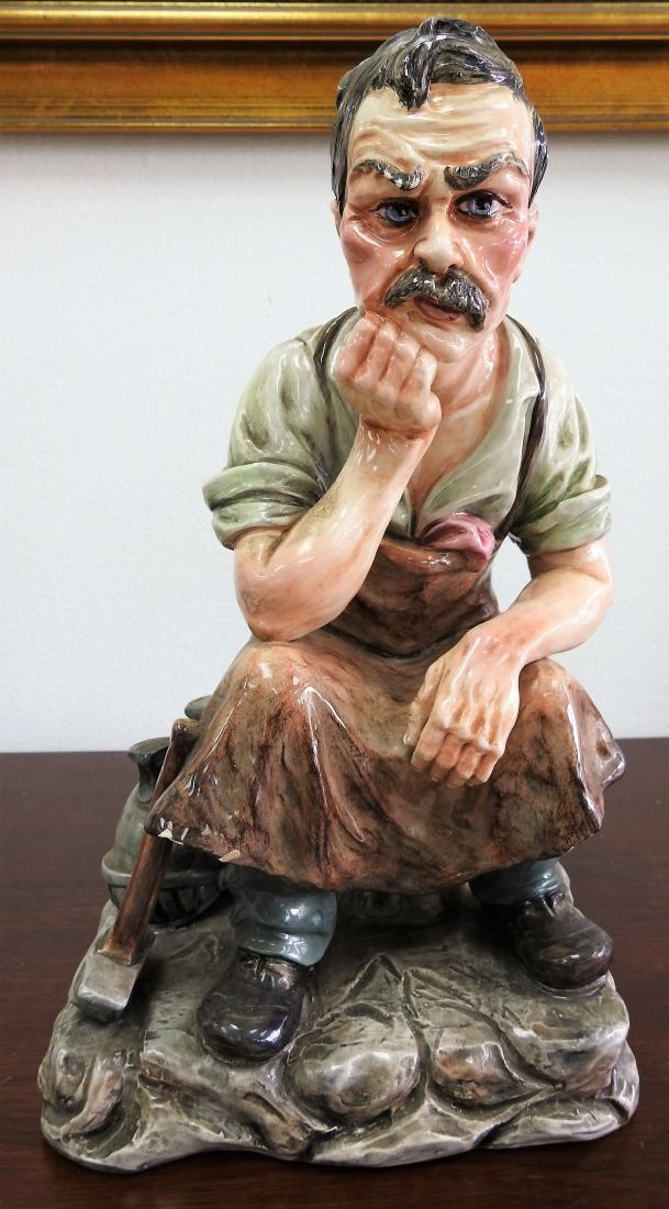 vintage italian signed porcelain sculpture (1 of 4)