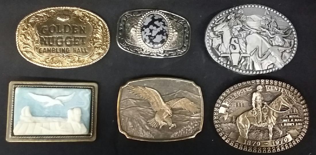 Lot of 6 Vintage Large Belt Buckles (1 of 1)