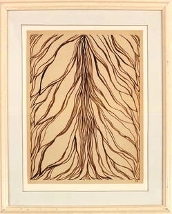 Louise BOURGEOIS (ATTRIB) INK ON PAPER: 15.50" X 11.50" NO DATE EXCELLENT CONDITION