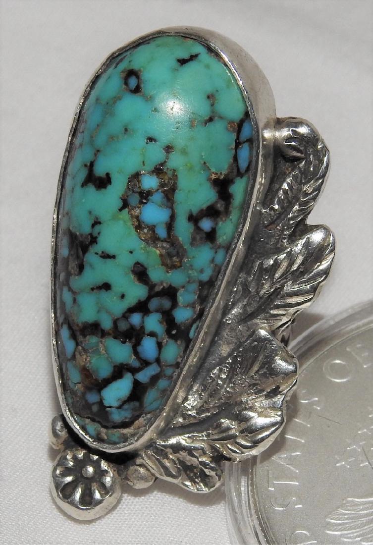 MARGOT DE TAXCO TURQUOISE STERLING SILVER RING (1 of 5)