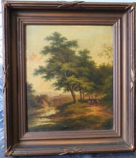 Jan Evert MOREL OIL ON CANVAS: 12.50" X 10.25"