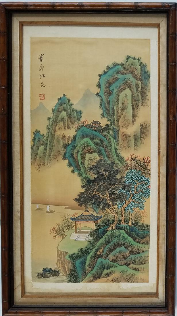 ANTIQUE CHINES SIGNED SCROLL (1 of 5)