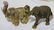 SET OF CHINESE METAL ELEPHANT FIGURINES