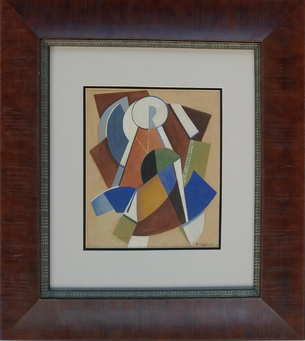 Archipenko mixed media on paper (1 of 2)