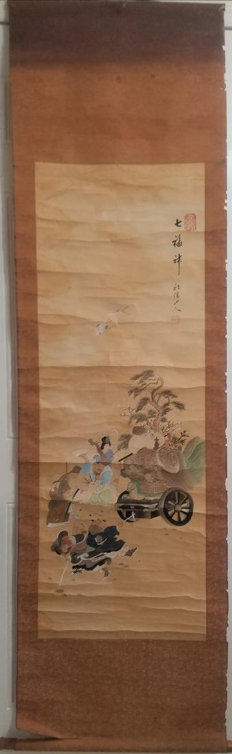 ANTIQUE CHINESE SIGNED SCROLL (1 of 6)