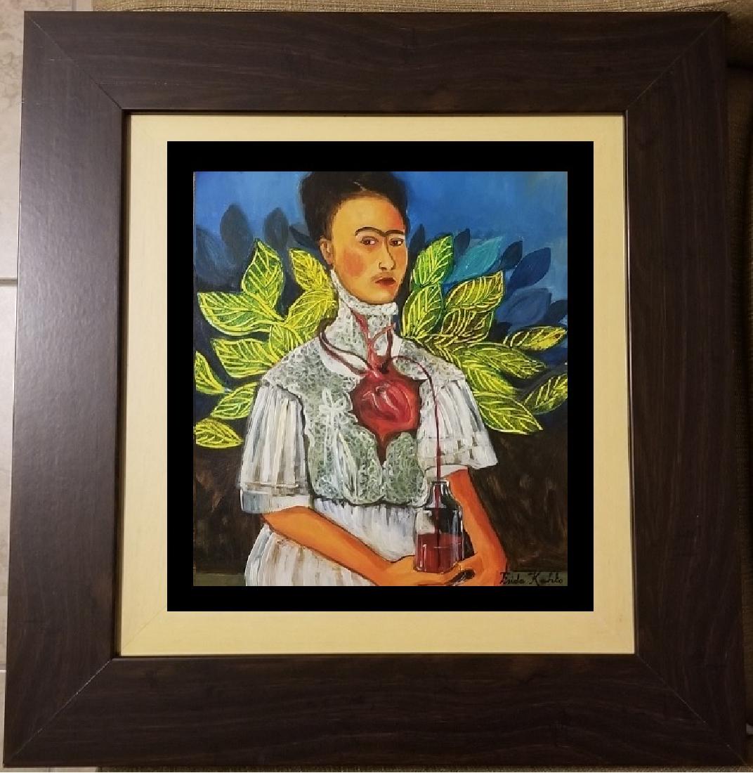 MIXED MEDIA ON PAPER SIGNED FRIDA KAHLO (1 of 2)