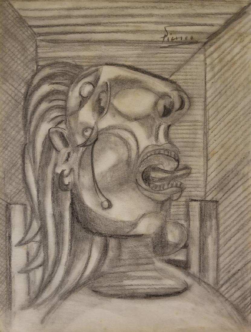 PICASSO PENCIL ON PAPER DRAWING (1 of 2)