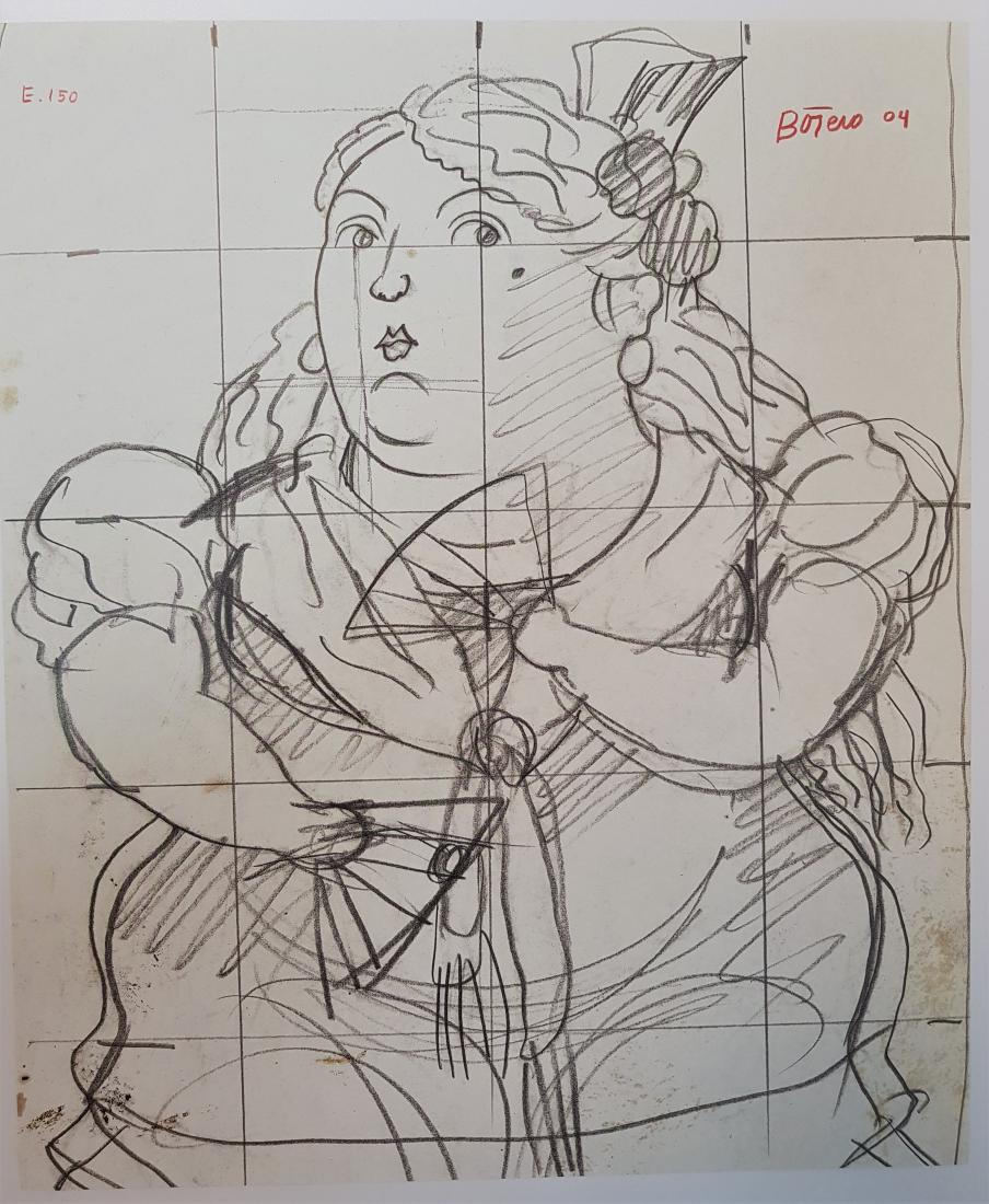 FERNANDO BOTERO INK ON SPECIAL PAPER (1 of 2)