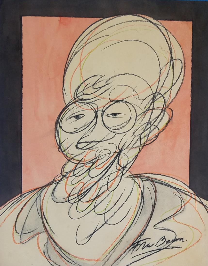 MIXED MEDIA ON PAPER SIGNED BACON (1 of 1)