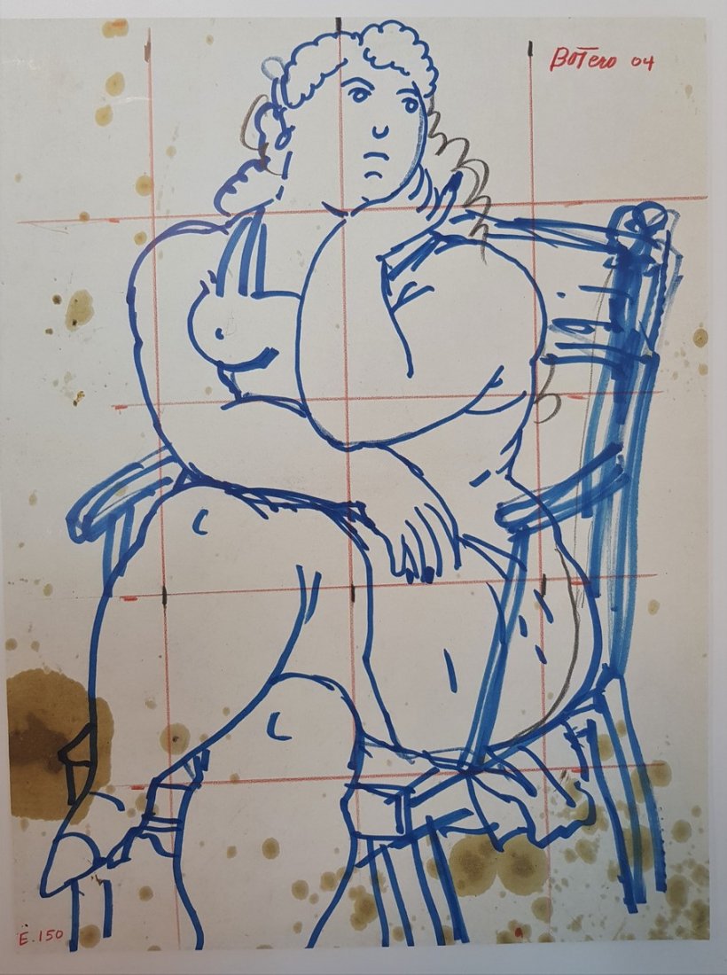 FERNANDO BOTERO INK ON SPECIAL PAPER (1 of 2)
