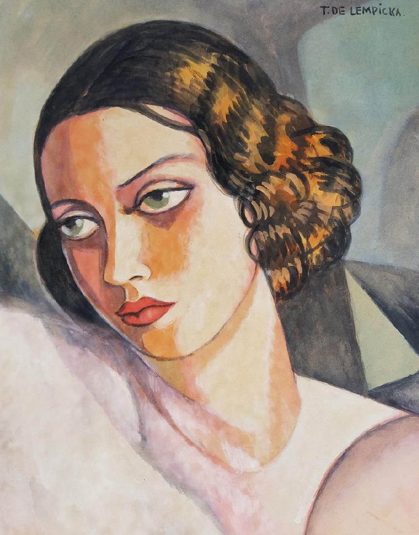 T De Lempicka watercolor on paper (1 of 1)