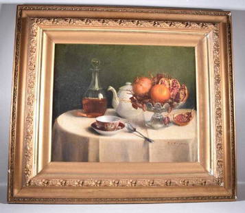 John F. FRANCIS (1808-1886): Oil on Canvas. Size: 18" x 22" / 29" x 33" with frame. In Excellent Condition. 19th Century