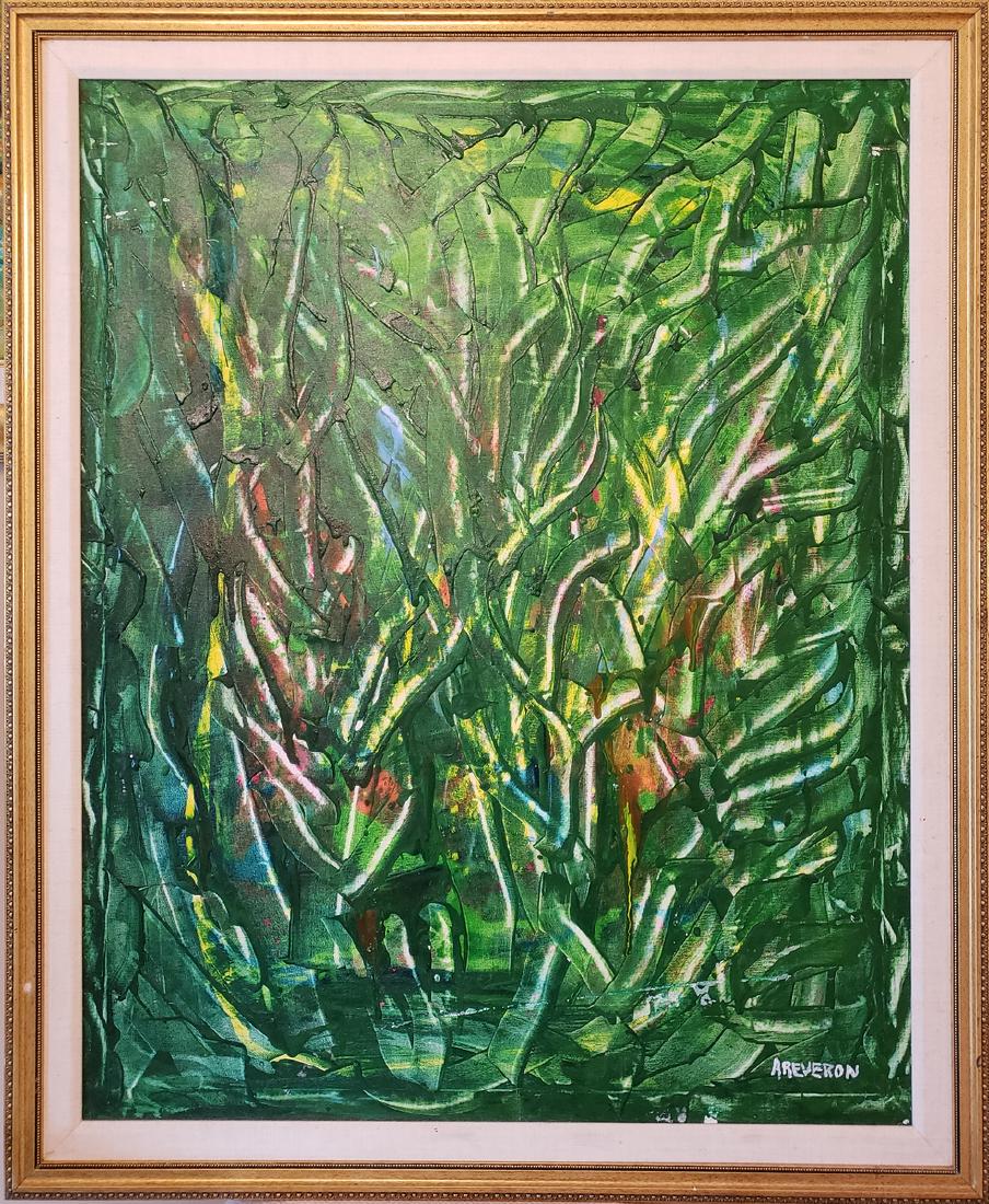 ARMANDO REVERON OIL ON CANVAS: 38.50" X 30" EXCELLENT CONDITION
