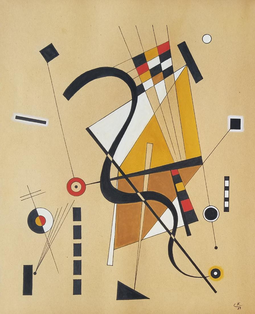 Wassily Kandinsky (attrib.) MIXED MEDIA ON PAPER (1 of 1)
