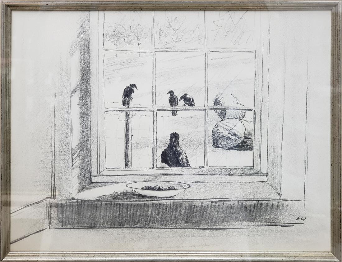 MANNER OF Andrew WYETH (1917-2009) PENCIL ON PAPER: 7.50" X 10" EXCELLENT CONDITION