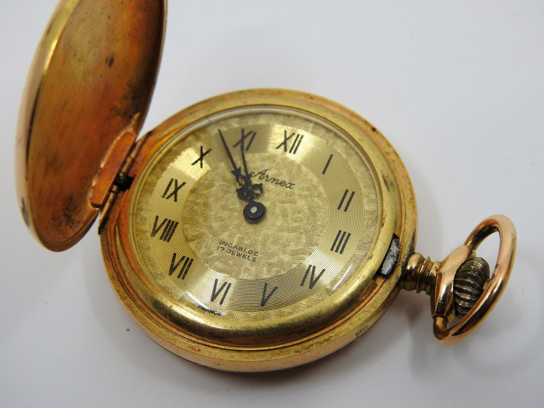 ANTIQUE ARNEX GOLD PLATED POCKET WATCH: ANTIQUE ARNEX GOLD PLATED POCKET WATCH