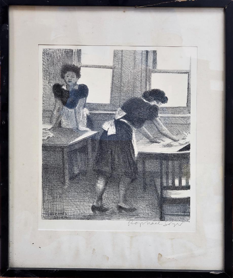 Raphael SOYER (1899-1987): GRAPHITE ON PAPER 12.50" X 10" EXCELLENT CONDITION