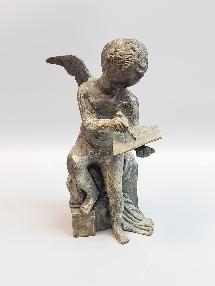 ANTIQUE ANGEL BRONZE SCULPTURE (1 of 2)