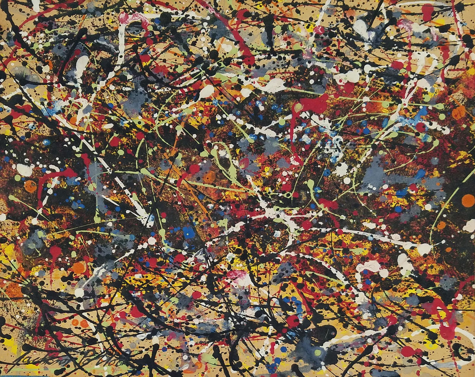 JACKSON POLLOCK (attrib.) MIXED MEDIA ON PAPER (1 of 1)