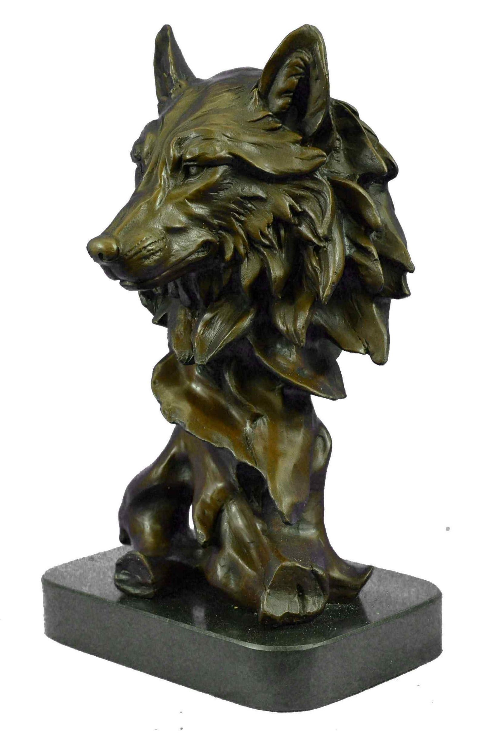 MILO WILD WOLF BRONZE SCULPTURE (1 of 4)