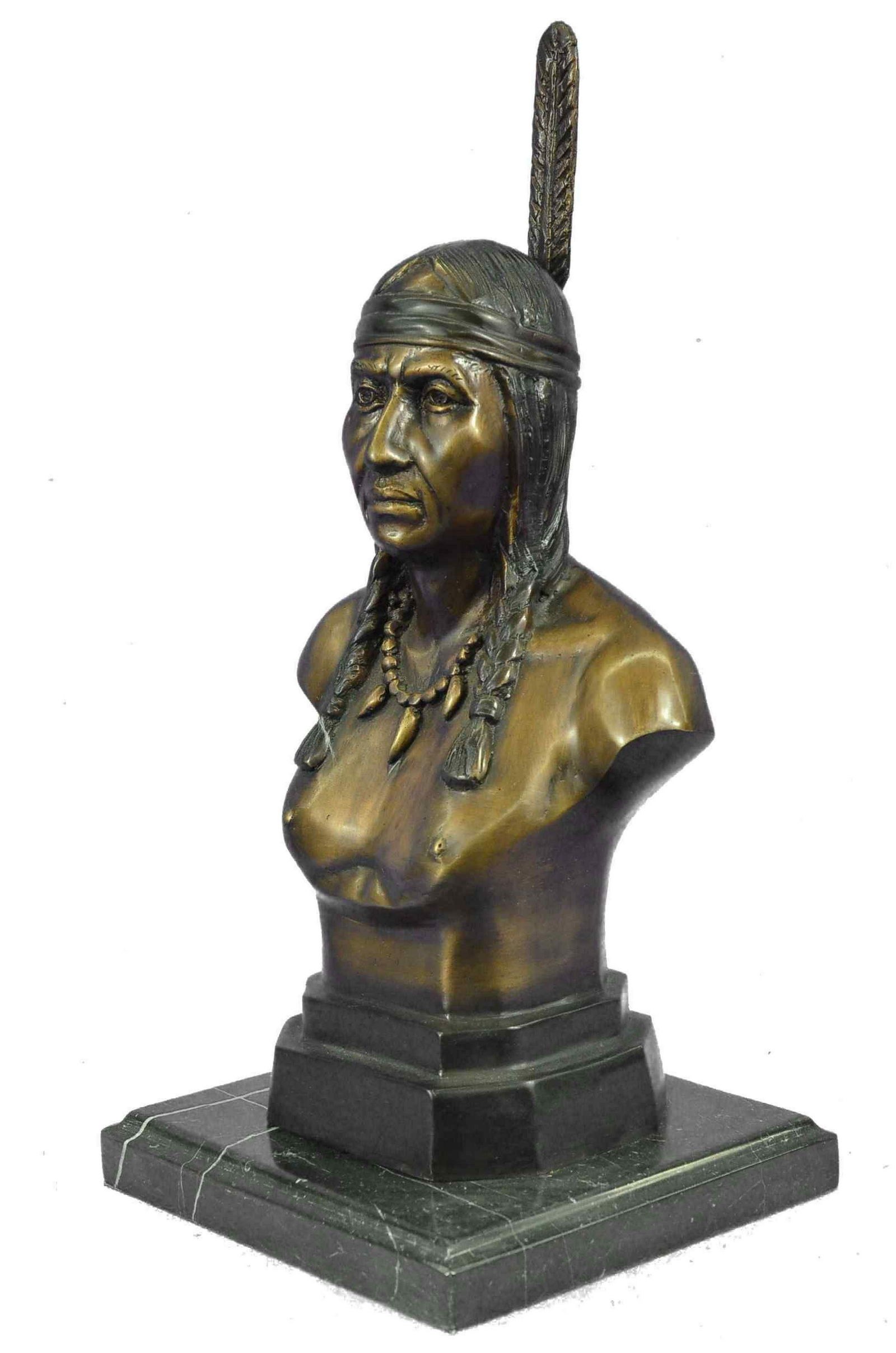 C.M Russel Indian Chief Bronze (1 of 3)