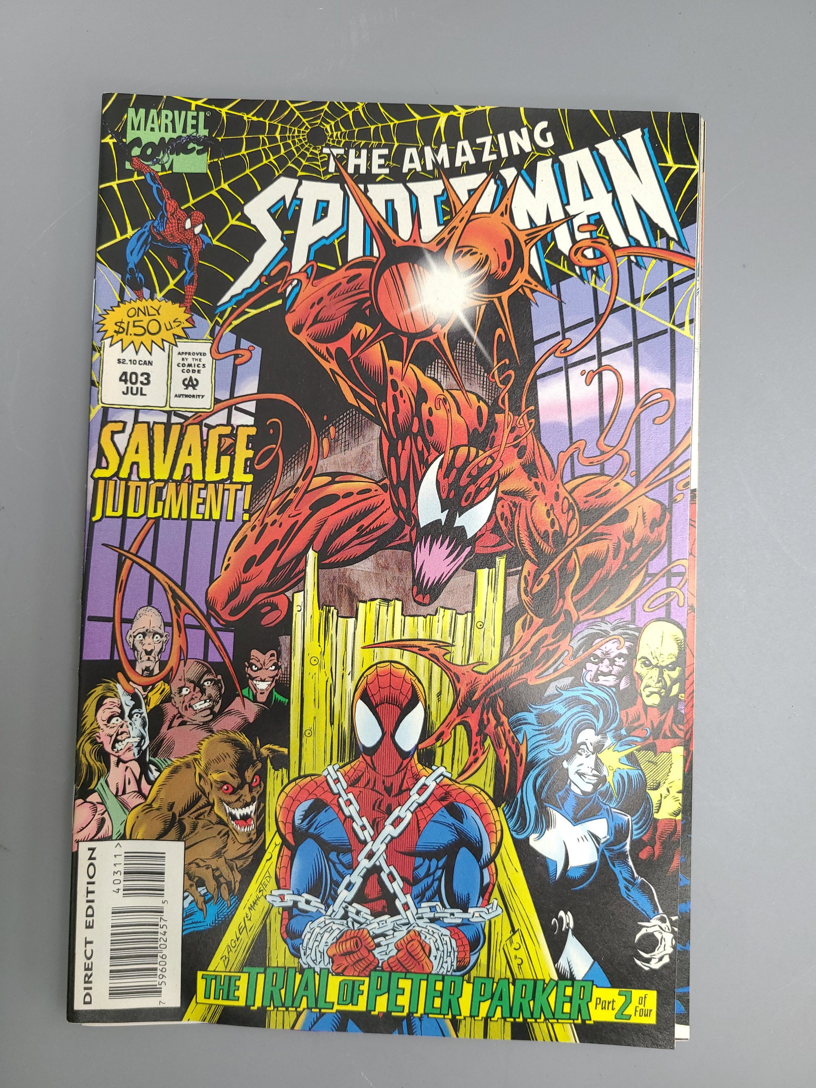 The Amazing Spiderman Comic: Web Of Spider-Man #126 Marvel Comics 1995 Ensayo de Peter Parker John Romita Jr Part 2