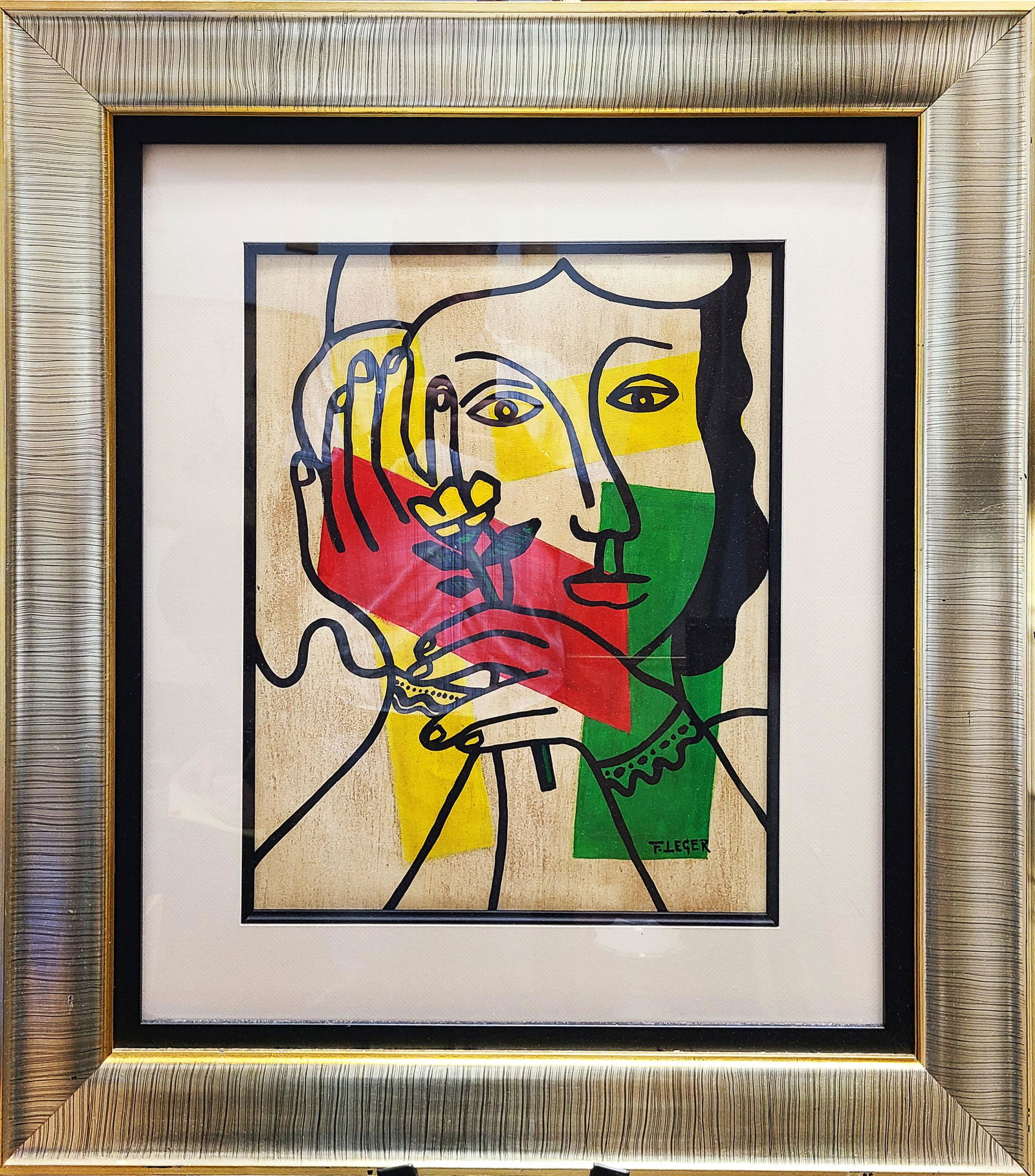 F. Leger mixed media on paper (1 of 2)