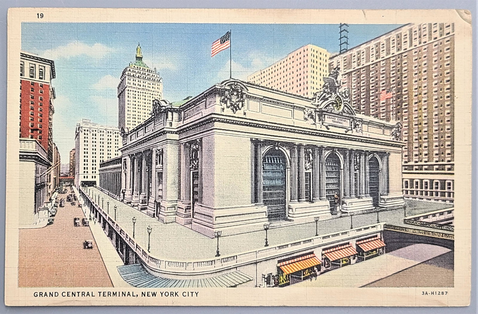 Grand Central terminal antique postcard (1 of 2)